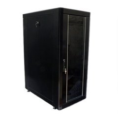 Floor-standing server cabinet 19", 33U, 610x865mm (W*D), knockdown, black, UA-MGSE3368MPB
