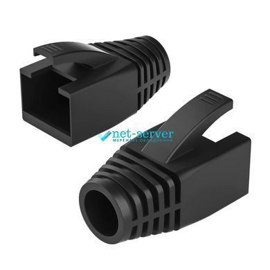 Фото Колпачки для RJ45 чорні 100 шт L&W ELECTRONICAL LW-CA016-BK &ndash; захист конектора, ковпачки для патч-корду RJ-45 &ndash; купити з доставкою по Україні в інтернет-магазині Net-server