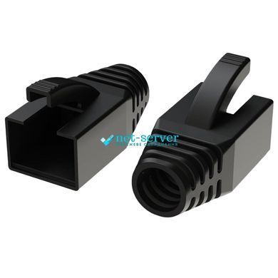 Фото Колпачки для RJ45 чорні 100 шт L&W ELECTRONICAL LW-CA016-BK &ndash; захист конектора, ковпачки для патч-корду RJ-45 &ndash; купити з доставкою по Україні в інтернет-магазині Net-server