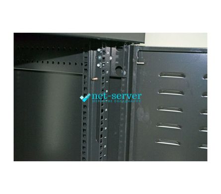 Floor-standing server cabinet 19", 33U, 610x865mm (W*D), knockdown, black, UA-MGSE3368MPB