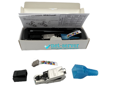 Toolless RJ45 module (tool-free installation), cat.6A, shielded, color Premium Line 159210001