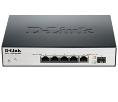 Комутатор D-Link DGS-1100-06/ME 5port Gigabit, 1-SFP MetroEthernet
