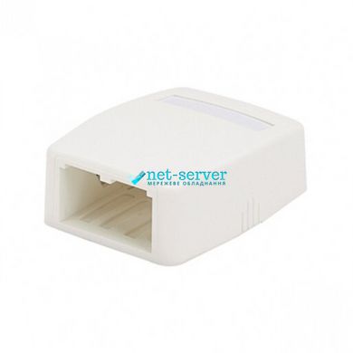 Модульная наружная коробка на 2хRJ45, Mini-Com, белый, Panduit CBXQ2AW-A
