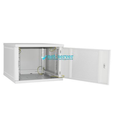Фото Серверный шкаф IP 19" 9U 600x450 разборной, перфорированный, серый &ndash; купить с доставкой по Украине в интернет-магазине Net-server