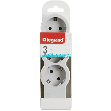 Photo of Surge protector for 3 STANDART sockets, 16 A, with 5 m cable white-gray Legrand 694567 &ndash; buy online with delivery across Ukraine at Net-server
