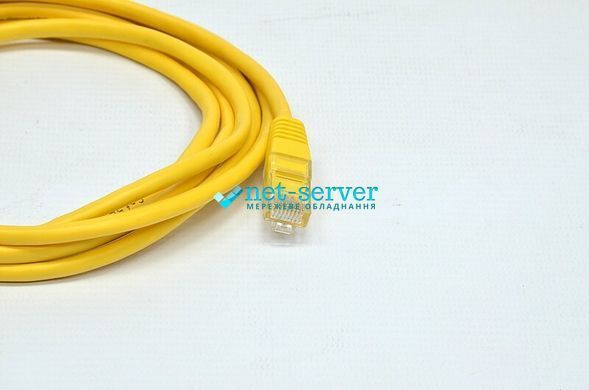 Фото Патч-корд 3м, UTP, cat.5e, RJ45, мідь, жовтий, Kingda PAUT3300-Yl &ndash; купити з доставкою по Україні в інтернет-магазині Net-server