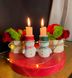 Новорічний комплект кашпо та свічники