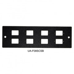Лицьова панель на 8 SC-Simplex для UA-FOBC-B, чорна UA-FO8SCSB