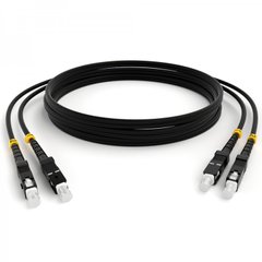 Optical patch cord SC/UPC-LC/UPC, OM2, 1m, Duplex black