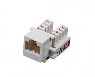 Фото Модуль RJ45, Keystone, UTP, cat.5e, Krone, Kingda KD-KJ5-02 &ndash; купити з доставкою по Україні в інтернет-магазині Net-server