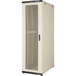 Фото Шафа підлогова 19", 42U, 600х1000 (Ш*Г), нерозбірна, сірий, Hypernet CKSR-FNC1000-42U &ndash; купити з доставкою по Україні в інтернет-магазині Net-server