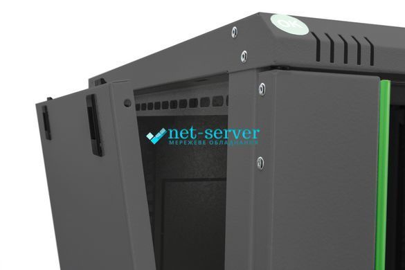 Фото Шафа серверна настінна 19", 9U, 505х600х600мм (В*Ш*Г), розбірна, чорна, Digitus DN-19 09U-6/6-EC-SW &ndash; купити з доставкою по Україні в інтернет-магазині Net-server