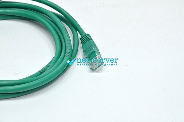Фото Патч-корд 3м, UTP, cat.5e, RJ45, мідь, зелений, Kingda PAUT3300-Gn &ndash; купити з доставкою по Україні в інтернет-магазині Net-server