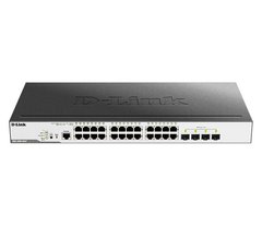 Switch D-Link DGS-3000-28LP 24xGE PoE, 4xSFP 1G, L2 802.3af/802.3at (30W), PoE budget 193W
