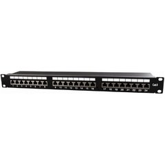 Network patch panel 24 ports 19" 1U, cat.6, FTP Electronical NPP-C624-002