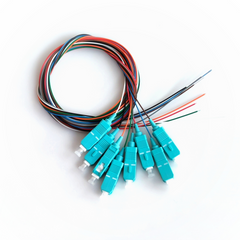 Set of colored pigtails SC/UPC, MM(OM3), 1.5m, 8 fibers PG-1.5SC(MM)(FW)E-K8