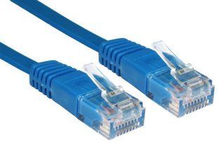 Photo of Patch cord 3m, UTP, cat.5e, RJ45, copper, blue, Kingda PAUT3300-BL &ndash; buy online with delivery across Ukraine at Net-server