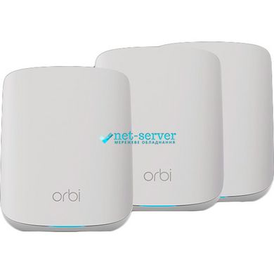 WiFi-система NETGEAR RBK353 AX1800 WiFi 6, MESH, 3xGE LAN, 1xGE WAN, бел. цв. (3шт.)