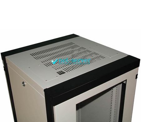 Floor-standing server cabinet 19", 33U, 1560x600x635mm (H*W*D), collapsible, gray, (perf)