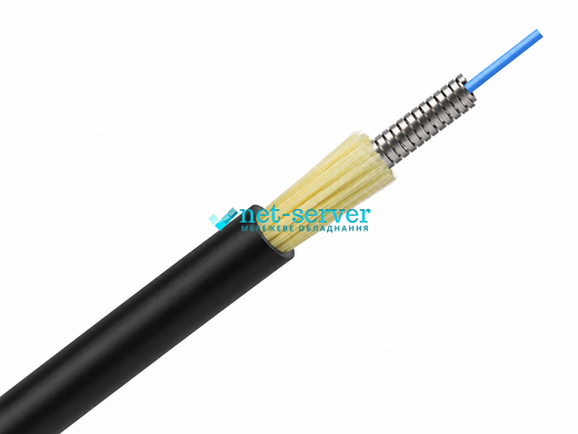 Photo of Fiber Optic Patch Cord SC-SC, Single-Mode G.657 А2, Outdoor, 125 m, Armored 3 mm, Black &ndash; buy online with delivery across Ukraine at Net-server