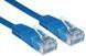 Патч-корд 3м, UTP, cat.5e, RJ45, мідь, синій, Kingda PAUT3300-Bl