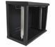Wall cabinet 19", 9U, W600xD500xH503, collapsible, economy, glass, black ES-E950B