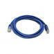 Патч-корд 3м, UTP, cat.5e, RJ45, мідь, синій, Kingda PAUT3300-Bl