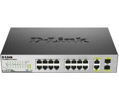 Switch D-Link DES-1018P 16xFE (8xFE PoE, 8xFE), 2xSFP/GE/Combo, 80W
