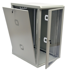 Шкаф серверный настенный 19", 21U, 1040х600х800мм (В*Ш*Г), разборной, серый, UA-MGSWA218G