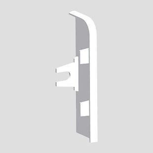Photo of Right End Cap for LP 80&times;25 mm PVC Skirting Cable Trunking, Terminal Cover for the Right Side of the Cable Duct, KOPOS LP Series, 8821 P_HB &ndash; buy online with delivery across Ukraine at Net-server