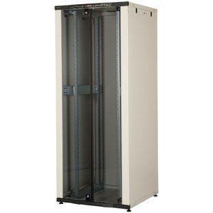 Фото Шафа підлогова 19", 42U, 800Х800 (Ш*Г), нерозбірна, сірий, Hypernet CK-FNC88-42U &ndash; купити з доставкою по Україні в інтернет-магазині Net-server