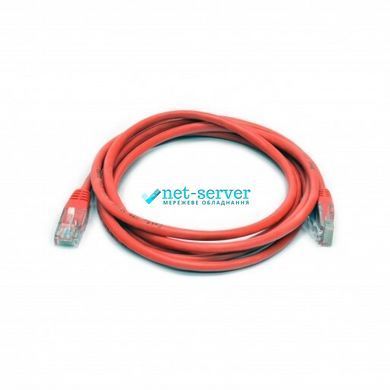 Фото Патч-корд 3м, UTP, cat.5e, RJ45, медь, красный, Kingda PAUT3300-Rd &ndash; купить с доставкой по Украине в интернет-магазине Net-server