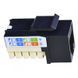 Модуль RJ45, Keystone, UTP, cat.6, 110, W - 16.6 мм, EPNew 6KTVM-U0BK