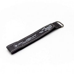 Стяжка-липучка шкіряна для акумулятора Lipo-батареї 300x20 мм, багаторазовий, з металевим кільцем чорний iFlight UA300V20HGF