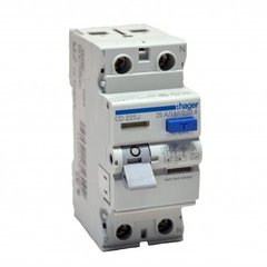 Residual current device 2x25 A, 30 mA, A, 2m, Hager CD225J