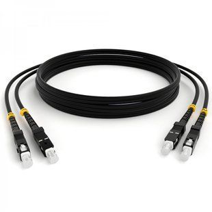 Photo of Optical patch cord SC/UPC-LC/UPC, OM2, 4m, Duplex black &ndash; buy online with delivery across Ukraine at Net-server