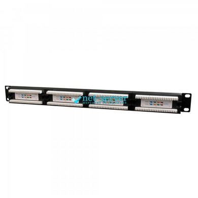 Photo of Network patch panel 24 ports 19" 1U, cat.5e, UTP Electronical NPP-C524CM-001 &ndash; buy online with delivery across Ukraine at Net-server