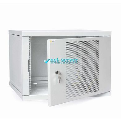 Photo of Server cabinet 12U 600x450 collapsible, perforated, gray &ndash; buy online with delivery across Ukraine at Net-server