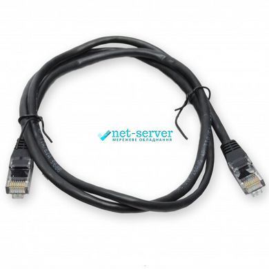 Фото Патч-корд 3м, UTP, cat.5e, RJ45, мідь, чорний, Kingda PAUT3300-BK &ndash; купити з доставкою по Україні в інтернет-магазині Net-server