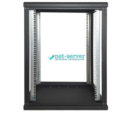 Photo of Wall cabinet 19", 12U, W600xD350xH637, collapsible, economy, glass, black ES-E1235B &ndash; buy online with delivery across Ukraine at Net-server