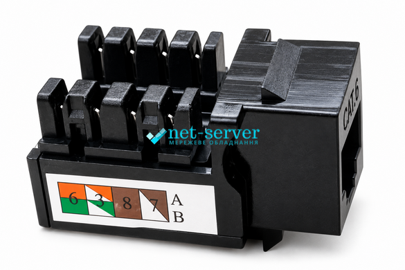 Photo of Cat.6 UTP RJ45 Keystone Jack, Unshielded, Krone Punch-Down, 20 mm Wide, Net-Server NS-KJ6-UTP-KR &ndash; buy online with delivery across Ukraine at Net-server