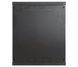 Wall cabinet 19", 12U, W600xD350xH637, collapsible, economy, glass, black ES-E1235B