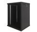 Wall cabinet 19", 12U, W600xD350xH637, collapsible, economy, glass, black ES-E1235B