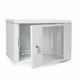 Server cabinet 12U 600x450 collapsible, perforated, gray