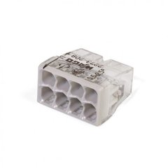 WAGO terminal for distribution boxes 8x2.5, transparent/gray, without paste 2273-208