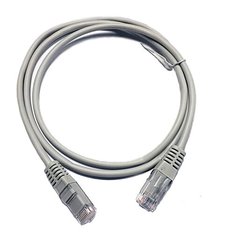 Patch cord 0.5m, UTP, cat.6A, RJ45, copper, gray, Electronical PC001-C6A-050