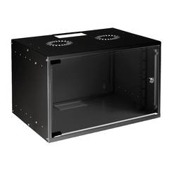 Server wall cabinet 19" 7U, 535x400 (W*D) black MIRSAN MR.SOH07U40DE.01