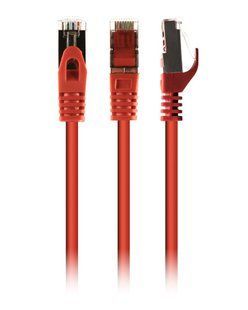 Фото Патч-корд мережевий S/STP Cat 6а Cablexpert PP6A-LSZHCU-R-20M, 20 м, червоний, RJ45-RJ45, литий, 50u &ndash; купити з доставкою по Україні в інтернет-магазині Net-server