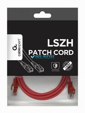 Photo of Network patch cord S/STP Cat 6а Cablexpert PP6A-LSZHCU-R-20M, 20 m, red, RJ45-RJ45, molded, 50u &ndash; buy online with delivery across Ukraine at Net-server