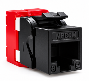 Photo of Cat.6A UTP RJ45 Keystone Jack, Unshielded, 16.8 mm Wide, Black, Net-Server NS-KJ6A-UTP-BK &ndash; buy online with delivery across Ukraine at Net-server